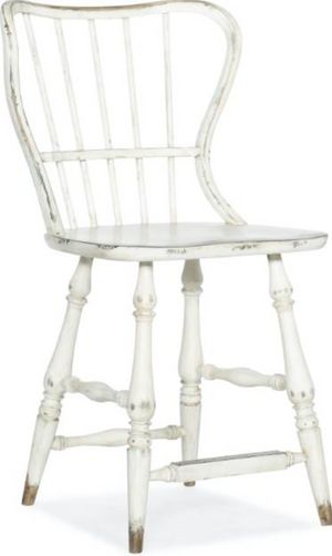Hooker® Furniture Ciao Bella Vintage Chalky White Counter Stool