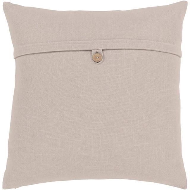 Surya Penelope Taupe 18"x18" Pillow Shell with Polyester Insert-0