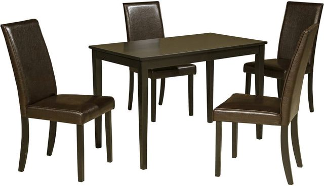 Signature Design by Ashley® Kimonte Dark Brown Dining Upholstered Side Chair 7