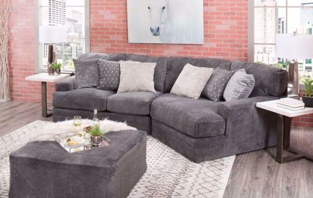 Jackson Furniture Mammoth 2-Piece Smoke Sectional Sofa Set 2