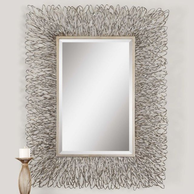 Uttermost® by Grace Feyock Corbis Silver Decorative Metal Mirror-2