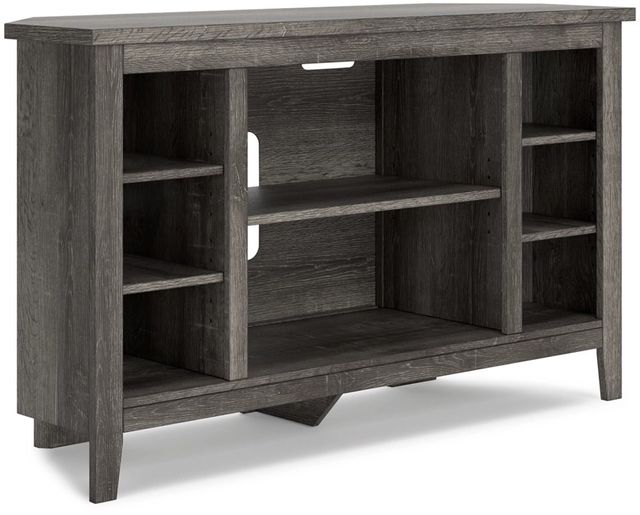 Signature Design by Ashley® Arlenbry Gray Corner TV Stand with 4 Shelves-0