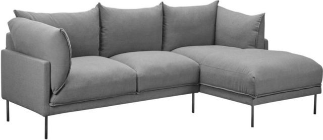 Fusion Furniture 28 WENDY LINEN 1x28-29 WENDY LINEN+1x28-26R WENDY LINEN+1x28-33L  WENDY LINEN Sectional with Chaise, Prime Brothers Furniture