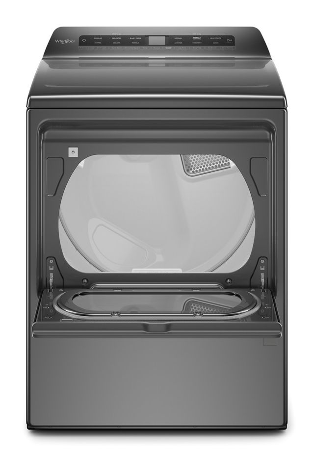 Whirlpool® 7.4 Cu. Ft. Chrome Shadow Top Load Gas Dryer 3