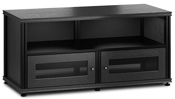 Salamander Designs® Synergy System Black Oak 2-Door and 1-Shelf AV ...