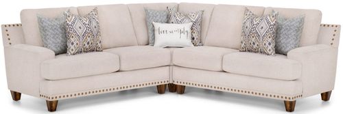 Franklin™ Anna 3-Piece Linen Sectional Sofa Set