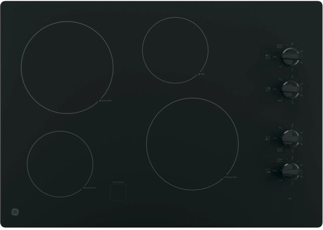 GE® 30" Stainless Steel on Black Electronic Cooktop 0