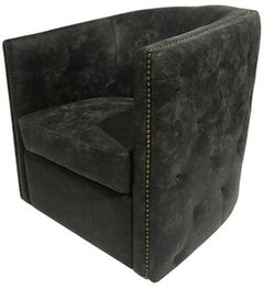 Signature Design by Ashley® Brentlow Distressed Black Swivel Chair