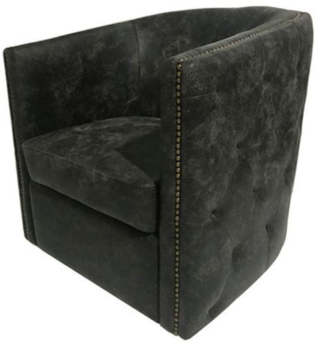Signature Design by Ashley® Brentlow Distressed Black Swivel Chair-0