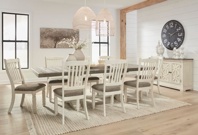 Signature Design by Ashley® Bolanburg 9-Piece Antique White Dining Room Set-3