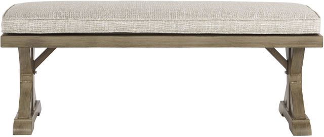 Signature Design by Ashley® Beachcroft Beige Bench with Cushion-1