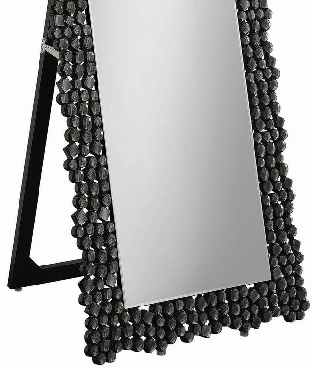 Coaster® Silver And Smoke Grey Standing Cheval Mirror 1