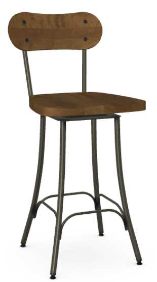 Amisco Customizable Bean Swivel Counter Stool | Worrall's Furniture