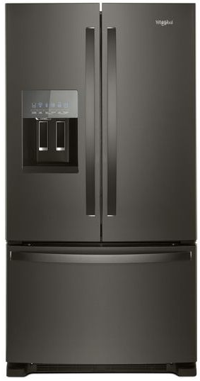 Whirlpool® 24.7 Cu. Ft. Fingerprint Resistant Black Stainless French Door Refrigerator