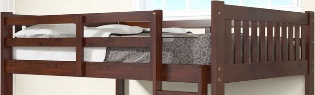 Donco Trading Company Dark Cappuccino Full/Full Mission Bunk Bed With Dual Under Bed Drawers-1