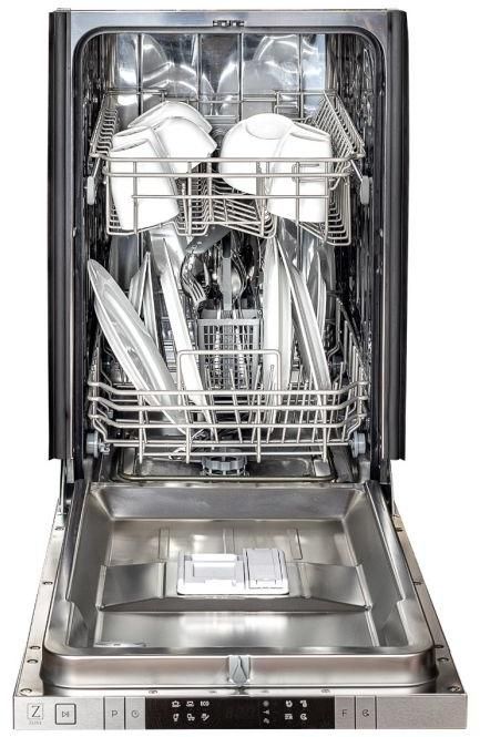 ZLINE Professional 18" Black Matte Built In Dishwasher-2