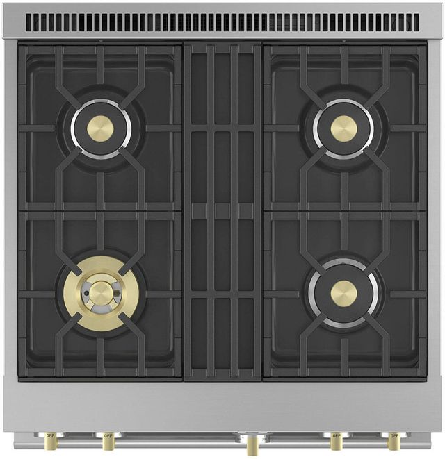 Monogram® Statement Collection 30" Stainless Steel Pro Style Gas Range 2