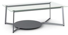 Table basse rectangulaire en verre clair Malloy Amisco®
