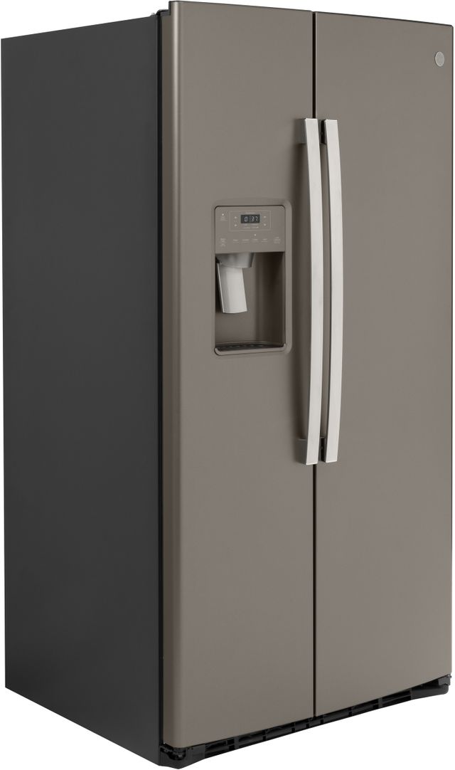 Réfrigérateur côte-à-côte à profondeur de comptoir de 36 po GE® de 21,8 pi³ - Acier inoxydable 1