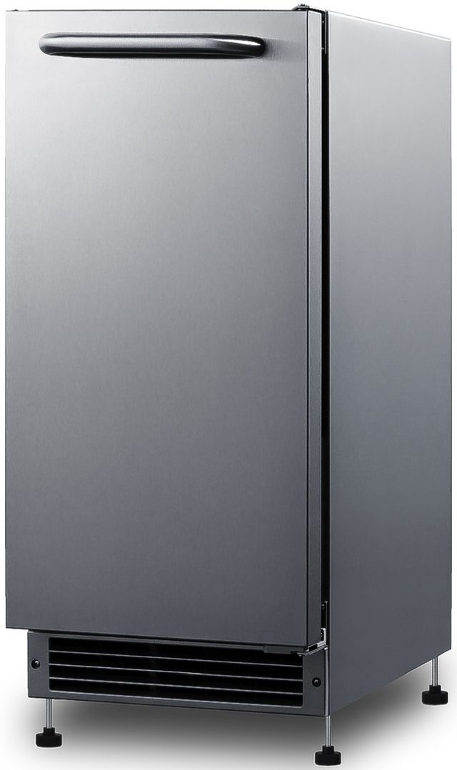 Summit 15 25 lb. Stainless Steel Ice Maker BIM26H34