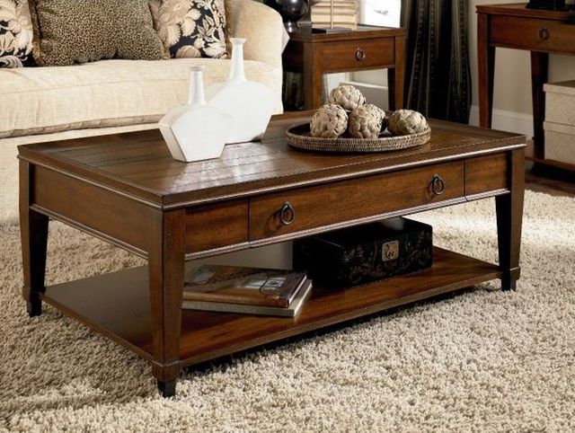 Hammary® Sunset Valley Brown Rectangular Cocktail Table-2
