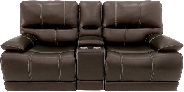 Parker House® Shelby Cabrera Cocoa Power Console Loveseat 0