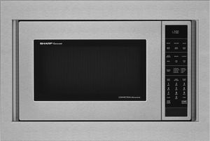 Sharp® 26.88" Stainless Steel Built In Microwave Trim