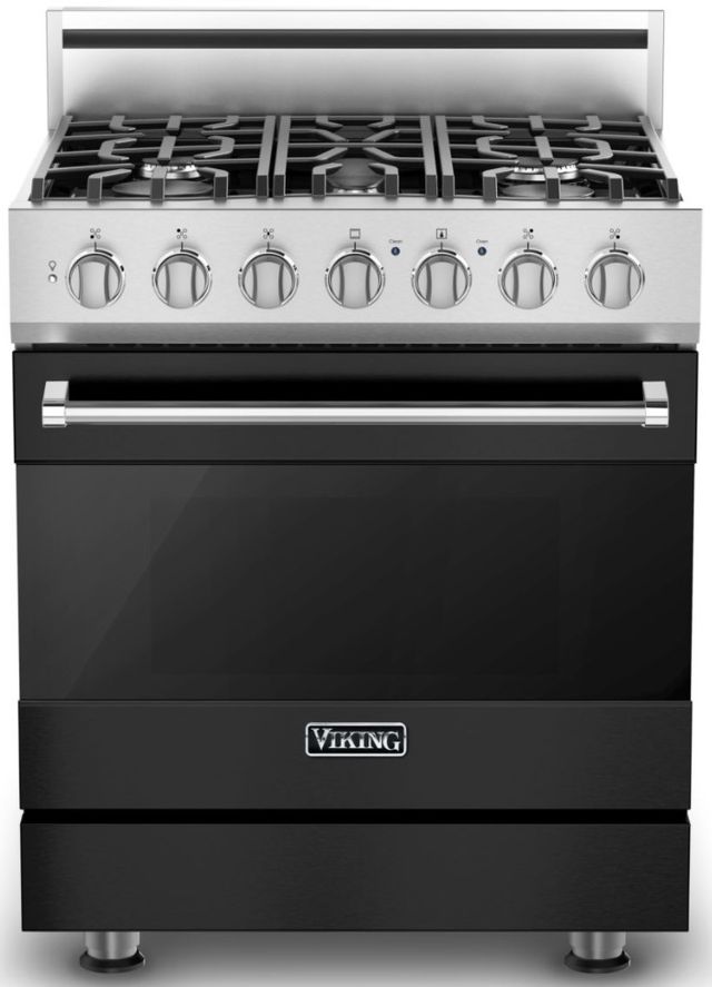 Viking® 3 Series 30" Alluvial Blue Pro Style Dual Fuel Natural Gas Range 9