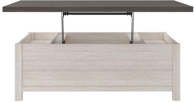 Signature Design by Ashley® Dorrinson Two-tone Rectangular Lift Top Cocktail Table 4