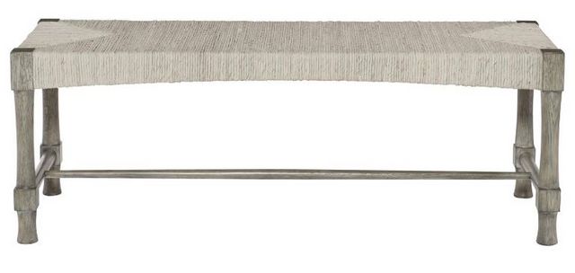 Bernhardt Palma Beige/Rustic Grey Bench