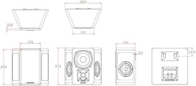 M&K Sound® 150 Series 5.25" White Satin Tripole® Speaker (Pair) 4