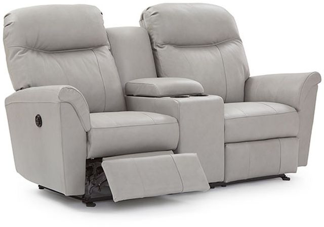 Best® Home Furnishings Caitlin Reclining Rocker Loveseat with Console 2
