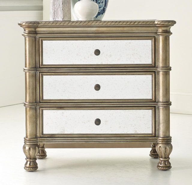 Hooker® Furniture Montage Gold and White Bedside Chest