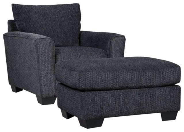 Benchcraft® Wixon 2-Piece Slate Living Room Chair Set