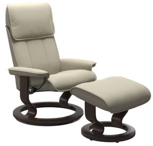 Stressless® by Ekornes® Admiral Classic Recliner with Footstool