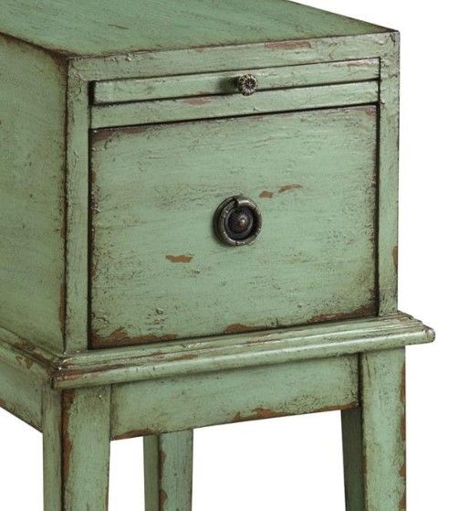 Coast2Coast Home™ Bayford Weathered Green Cabinet-1