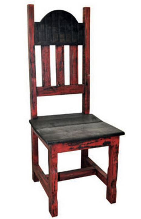 Million Dollar Rustic Red Scraped Side Chair