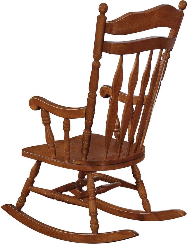 Coaster® Medium Brown Rocking Chair 2