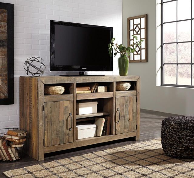 Signature Design by Ashley® Sommerford Brown Large TV Stand-1