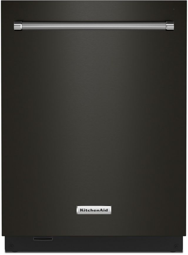 KitchenAid® 24" PrintShield™ Black Stainless Steel Top Control Built In Dishwasher-0