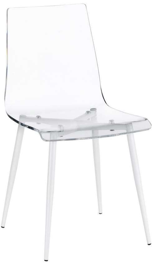 Progressive® Furniture A La Carte Clear/White Dining Chair-0