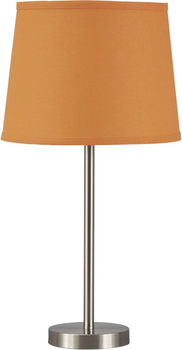 Signature Design by Ashley® Shonie Orange/Silver Metal Table Lamp  0