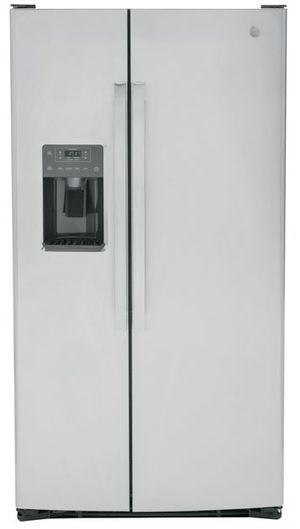 GE® 25.3 Cu. Ft. Fingerprint Resistant Stainless Steel Side by Side Refrigerator