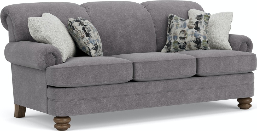 Flexsteel® Bay Bridge Gray Charcoal Sofa