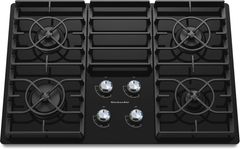 KitchenAid® Architect® Series II 30" Black Gas Cooktop-KGCC506RBL