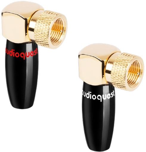 AudioQuest@ Right-Angle F Plugs Connectors (Pair)