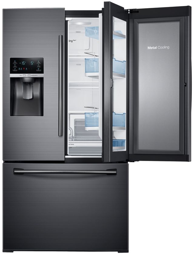 Samsung 28 Cu. Ft 3-Door French Door Refrigerator-Black Stainless Steel 15