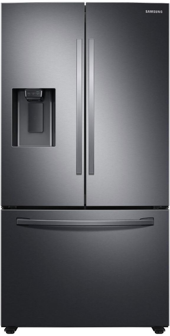 Samsung 27.0 Cu. Ft. Fingerprint Resistant Black Stainless Steel 3-Door French Door Refrigerator 0