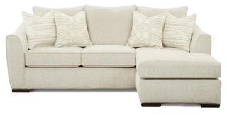 Fusion Furniture 9770 Vibrant Vision Oatmeal Sofa Chaise