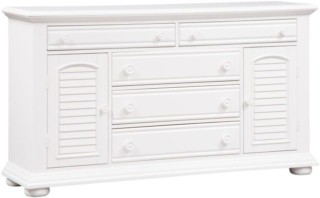 Liberty Furniture Summer House I Oyster White 5 Drawer Dresser-0